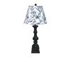 Austin Black Table Lamp with Graphite Floral Empire Shae