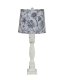 Gables White Table Lamp with Graphite White Shade