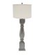HUDSON TALL TABLE LAMP WITH IVORY LINEN SHADE