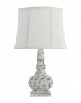 Mini Danbury Silver White Accent Lamp