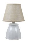 Cambridge Ceramic-Ivory Burlap Shade