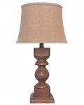 Dakota Table Lamp w/Burlap Shade