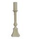 Monticello Large Cream Candle Stick with LED Candle