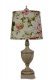 Windsor Table Lamp Ivory with Rose Floral Shade