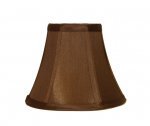Chocolate Silk Bell Lamp Shade
