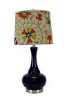 Aladdin Indigo Table Lamp, Calypso Tango Shade