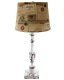 Harlan Table Lamp with Wine Labels Shade