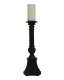 Monticelllo Large Black Candle Stick with LED Candle
