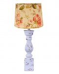 Malaga Table Lamp, Large Rose Floral Lamp Shade