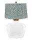 Clearview Table Lamp w/ Greek Key Shade