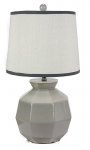 Frisco Table Lamp with White Burlap Shade
