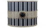 Mary Janes Farm Shade True Drum Lamp Shade � Stripes with Burlap