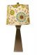 Atlanta Grey Table Lamp with Pea & Teal Shade