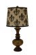 Capetown Table Lamp, Fleur De Lis Shade