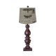 Bishop Woodstain Table Lamp with Antique Ledger Shade