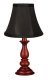 Lancaster Red Accent Lamp with Holiday/Everyday Shades