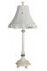 Anna Table Lamp w/ White Button Shade