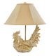 Large Classic Rooster (Tan) w/ Burlap Shade