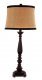Black Liberty Table Lamp Burlap Shade