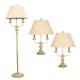 Bayfield Tan Floor and Table Lamp Combo