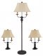 Bayfield Black Floor and Table Lamp Combo