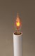 Clear 3.5W Flicker / Flame Tip Candelabra Bulb - 2 pack