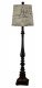 Merriweather Table Lamp Black w/ French Script Shade