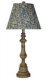 Biltmore Table Lamp Taupe Stone with Blue Cream Shade