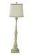 Merriweather Concrete Buffet Lamp, Natural Linen Shade