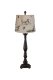 LIBERTY BLACK TALL TABLE LAMP WITH DUCKS SHADE
