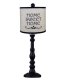 Townsend Black Table Lamp with Expressions Shade