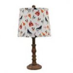 Townsend Brown 21" Table Lamp with Tossed Farm Shade