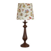 Lexington Brown Table Lamp, Beautiful Birds Shade