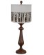 Lexington Brown Table Lamp, Birch Stencil Shade