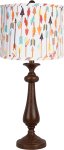 Lexington Brown 26.5" Table Lamp w/Quills & Arrows Shade