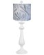 Lexington White 26" Table Lamp, Desized Natural Linen Shade