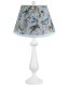 Lexington White Table Lamp with Hummingbirds Shade