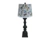 Austin Black Table Lamp with Hummingbirds Shade