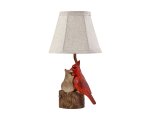 Two Cardinals 12" Accent Lamp