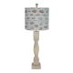 Gables Washed Wood Table Lamp, Speckled Eggs Shade