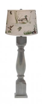 HUDSON TALL TABLE LAMP WITH DUCKS SHADE