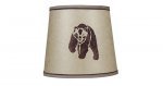 Stencil Lamp Shade - Bear on Kraft Paper