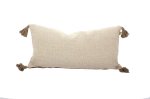 Herringbone Lumbar pillow Taupe 24"