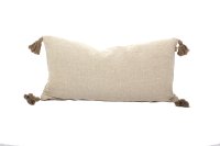 Herringbone Large Lumbar pillow Taupe 35"