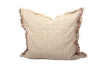 Hereringbone Large Square pillow Taupe 24"