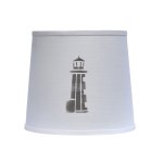 Grey Lighthouse Stencil Shade
