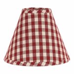 Heritage House Check Barn Red 12" Empire Shade