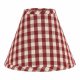Heritage House Check Barn Red 12" Empire Shade